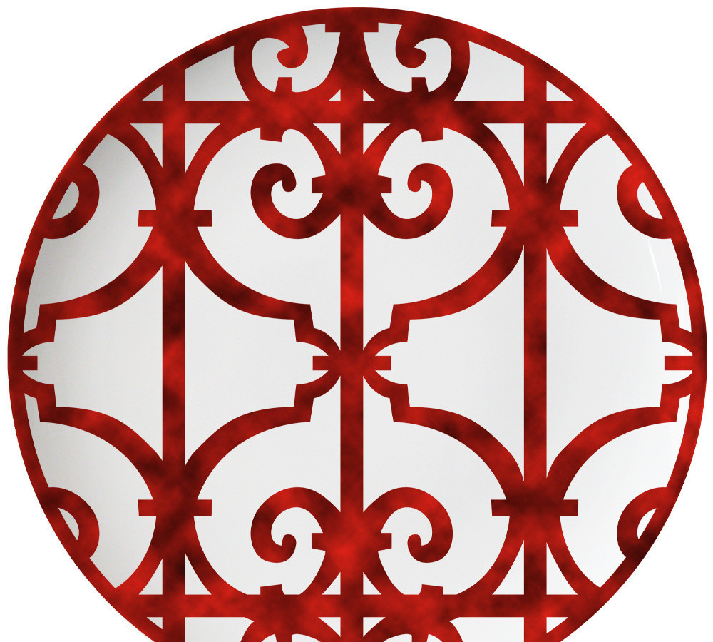Nordic Wrought Iron Ceramic Plate Set Western Wedding - Image 10