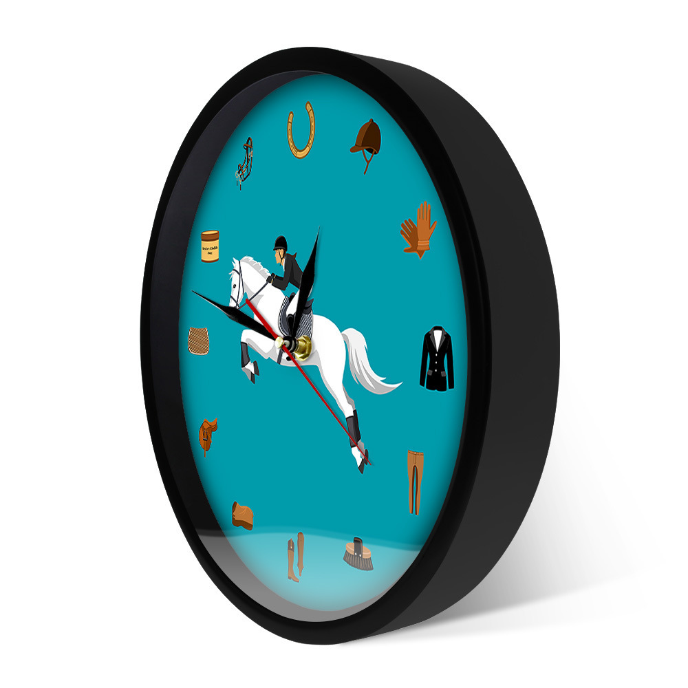 Equestrian Sports Equipment Set Modern Wall Clock Wall Clock - Image 5