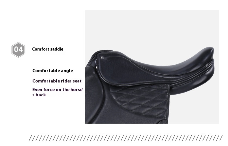 Saddle Obstacle Saddle Cowhide Horse Harness Equestrian Supplies - Image 2