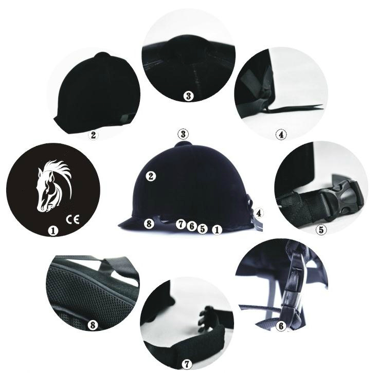 Knight Equestrian Shock Absorbing Anti-collision Equipment Horse Helmet - Image 2