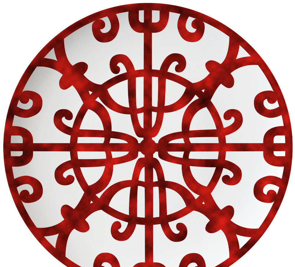 Nordic Wrought Iron Ceramic Plate Set Western Wedding - Image 6