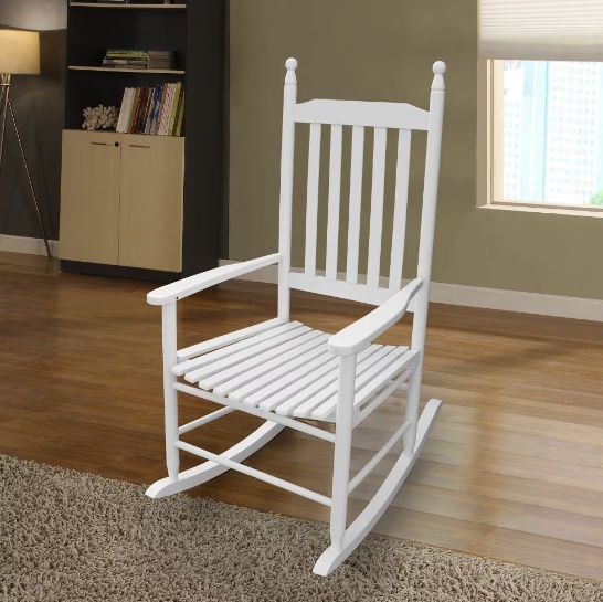 Wooden Porch Rocking Chair - Image 4