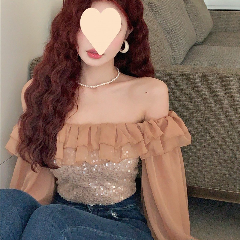 Western Style Short Shirt Slim Top