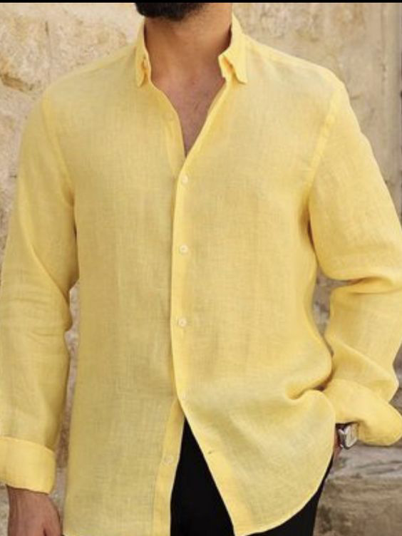 Sleeve Seven Button Hawaiian Style Men's Beach Short Shirt - Image 3