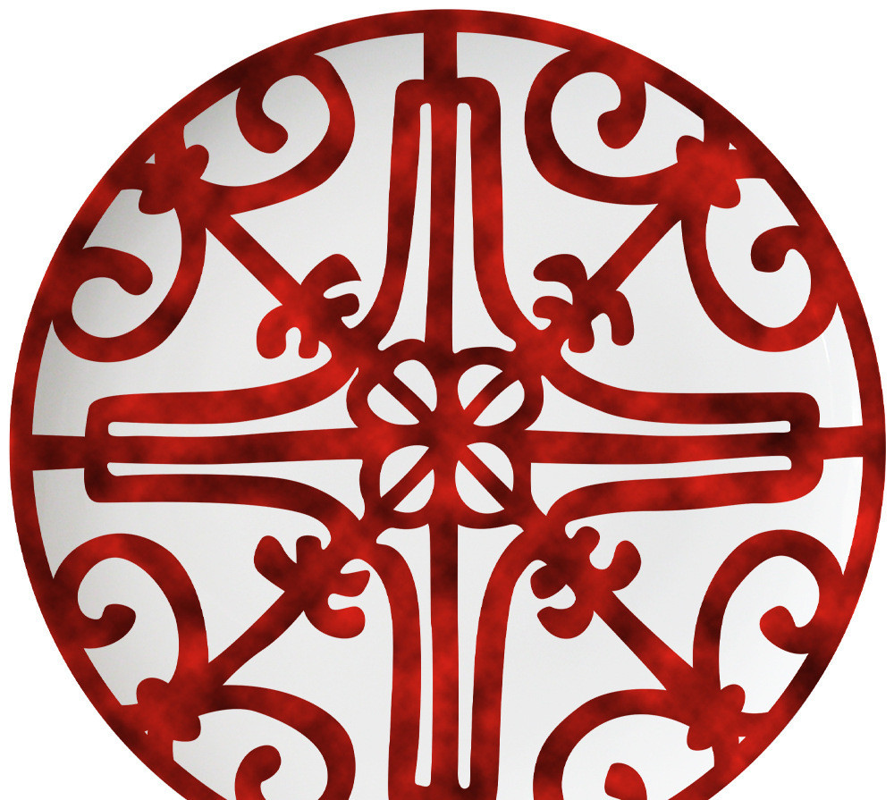 Nordic Wrought Iron Ceramic Plate Set Western Wedding - Image 8